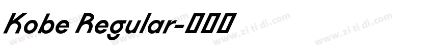 Kobe Regular字体转换